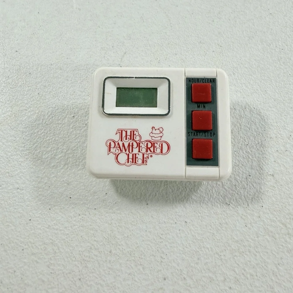 Vintage Pampered Chef Digital‎ Timer With Magnetic Clip / Stand